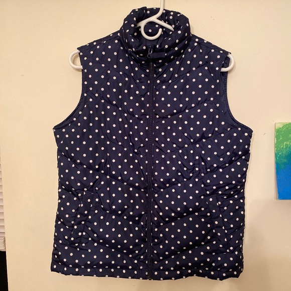 Navy Polka Dot Vest - Picture 1 of 7